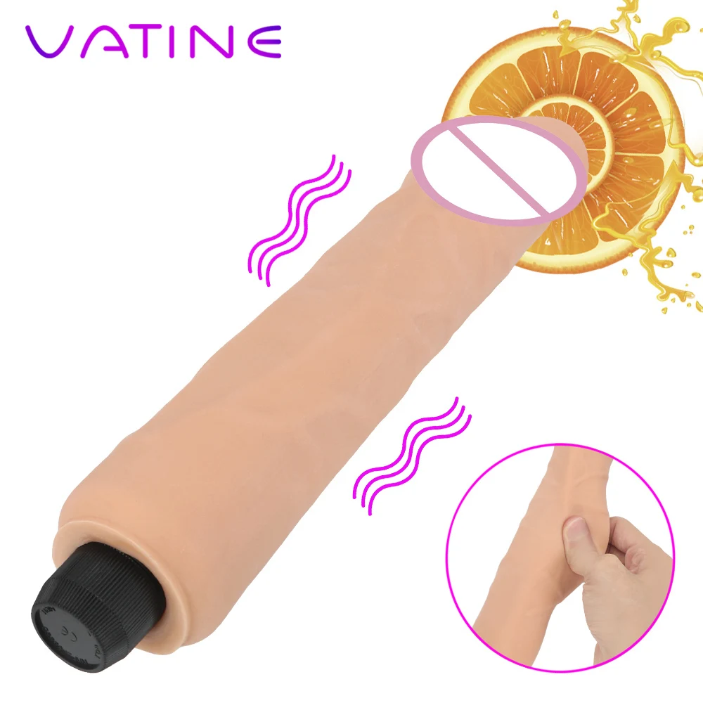 

VATINE Soft Female Masturbator G-spot Massager Artificial Big Penis Dildos Sex Toys for Women Realistic Huge Dildo Vibrator