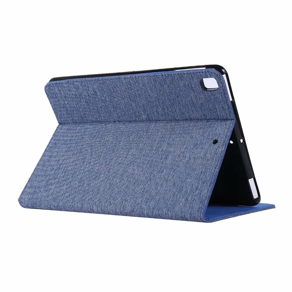 Умный чехол для планшета IPad 9 7 2017 2018 Тканый дизайн искусственная кожа Ipad задняя