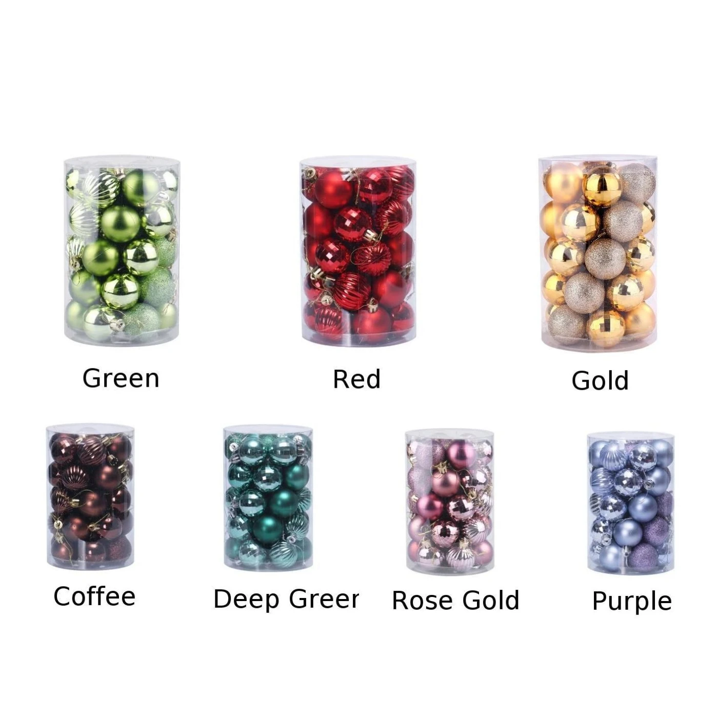 Торги Рождество розовое золото мяч небьющиеся украшения Baub дерево кулон