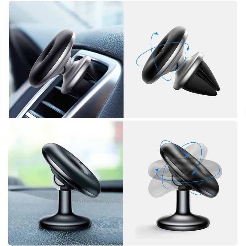 

Baseus Car Phone Holder Air Vent Mount 360 Degree Dashboard Magnet Mobile Phone Stand Magnetic Phone Holder Universal Bracket