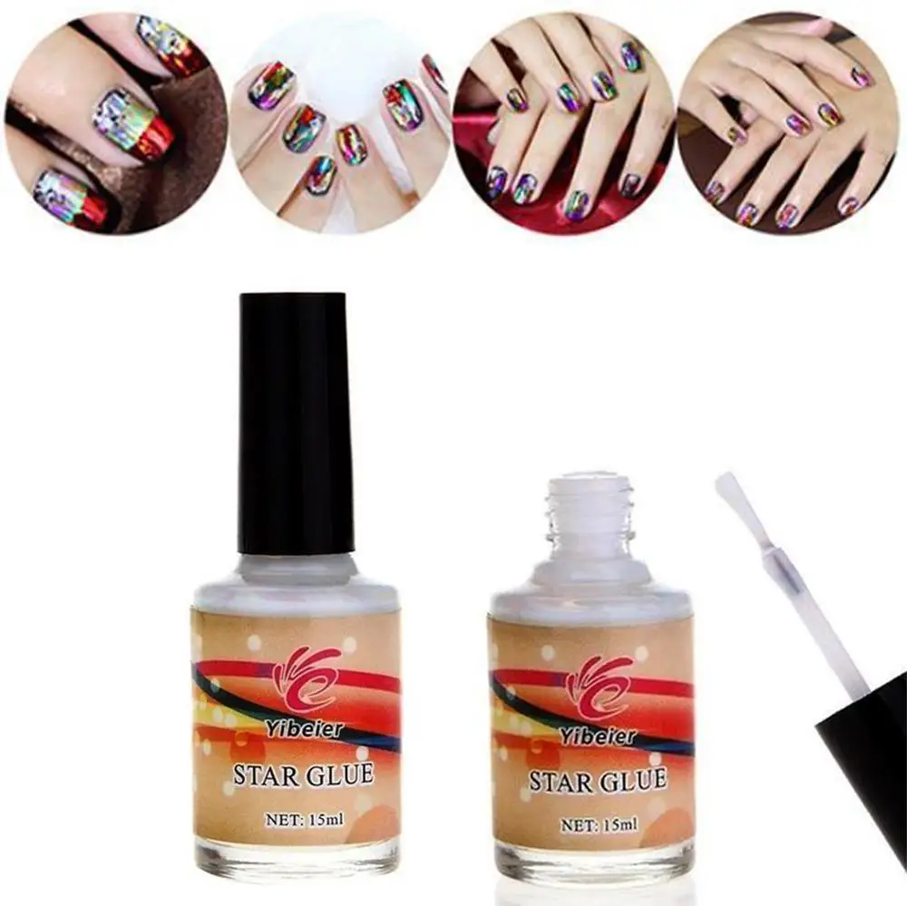 15 мл клей Звездный для фольги ногтей переводной бумажный нейл арта инструмент