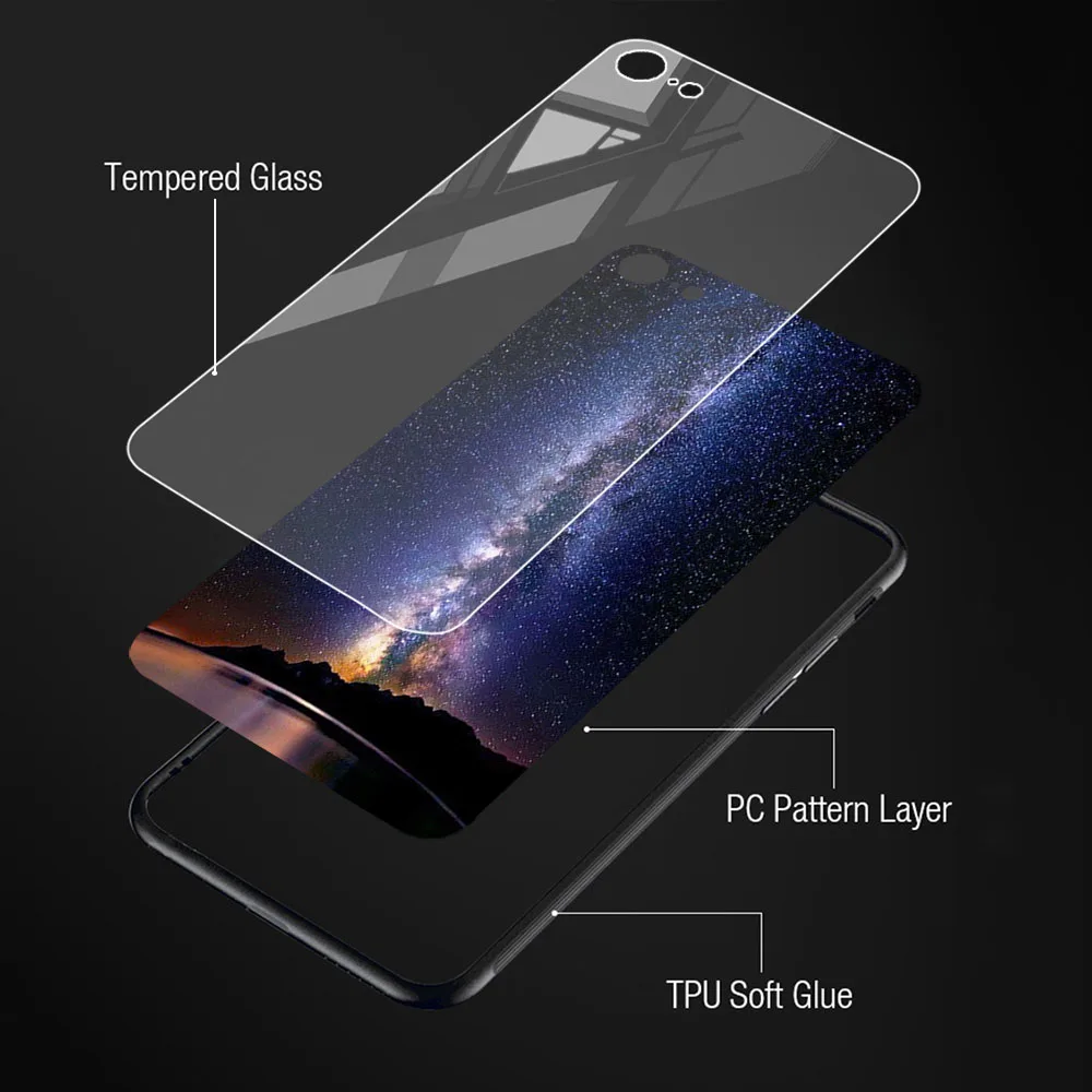 

Case For iPhone 12 11 Pro Max Cases Luxury Tempered Glass Phone Case for iPhone SE 2020 XR XS Max X 7 8 6 6S Plus Mini Covers