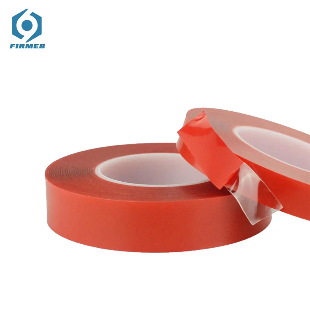 

3m Red Double Sided Adhesive Tape High Strength Acrylic Transparent No Traces Sticker 6mm 8mm 10mm Tape Car Auto Interior Fixed