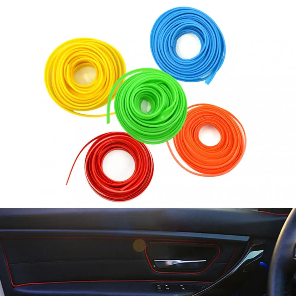5 м Универсальный Автомобильный Стайлинг гибкая внутренняя отделка для салона