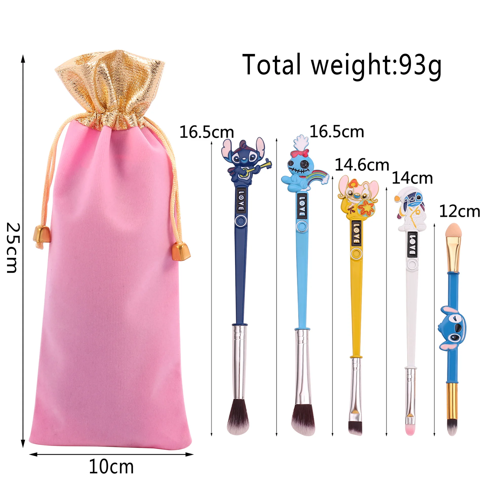 Кисть для макияжа Stitch кисть рассыпчатой пудры губ девочек | Красота и здоровье