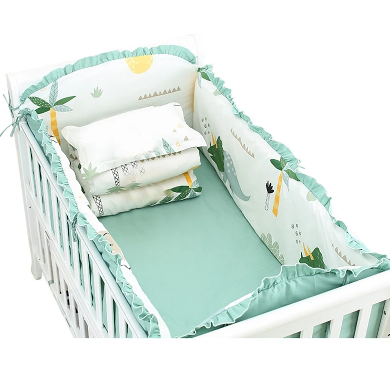 5 шт. кроватка для новорожденного бамперы хлопок детская Бампер Лист ограждение