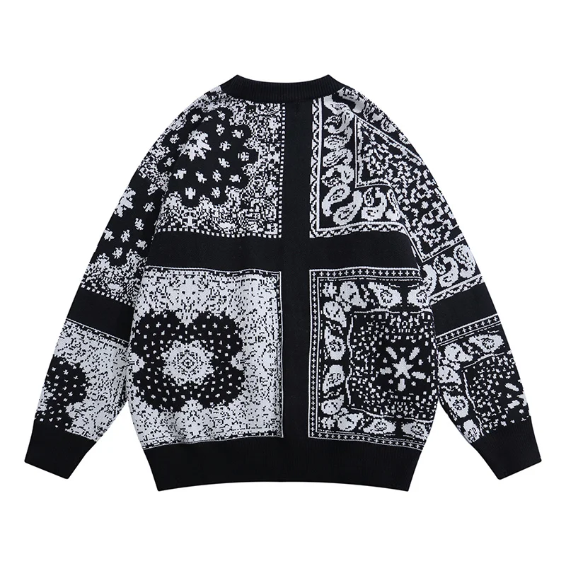 

With Autumn Mended Men Cashmere Pattern Retro Casual Sweater Ethnic Sweater And Women Jacket With Full Print Large Size Clothes