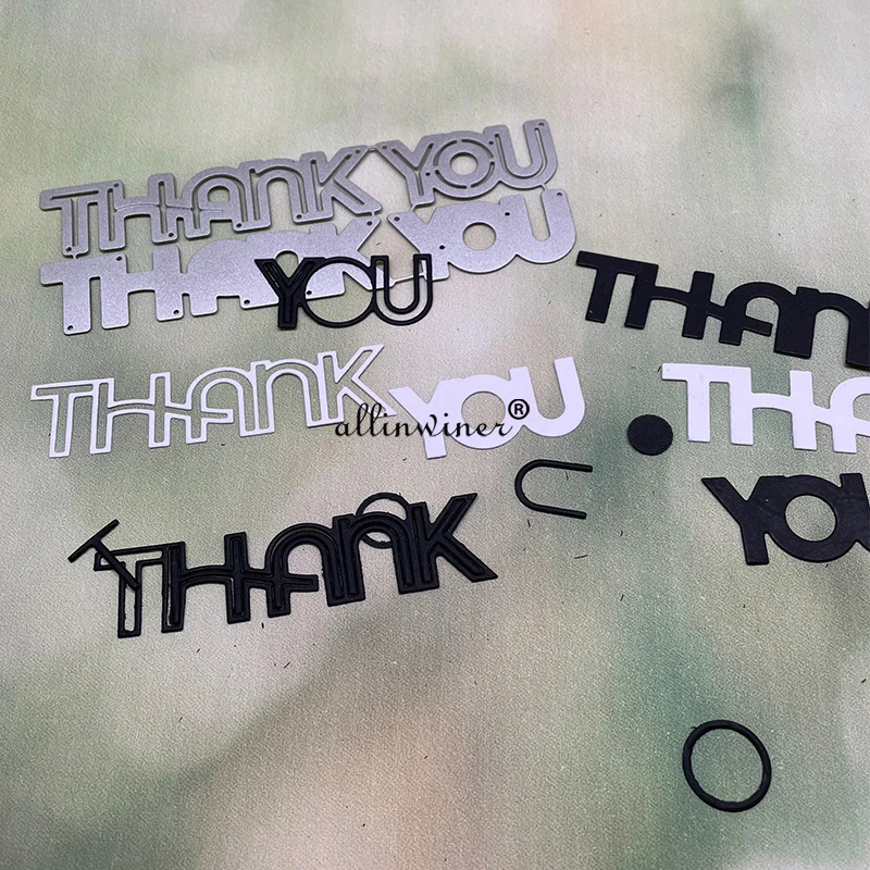 Спасибо буквы металлические Вырубные штампы трафареты вырезанные для DIY