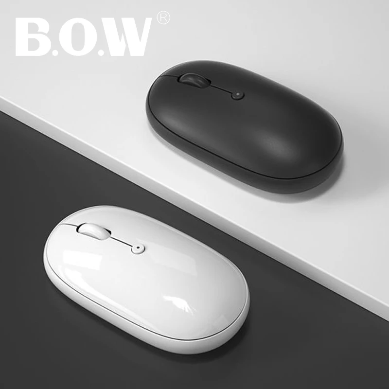 

Мышь аккумуляторная B.O.W для компьютера/ноутбука/планшета/смартфона, 2,4 ГГц