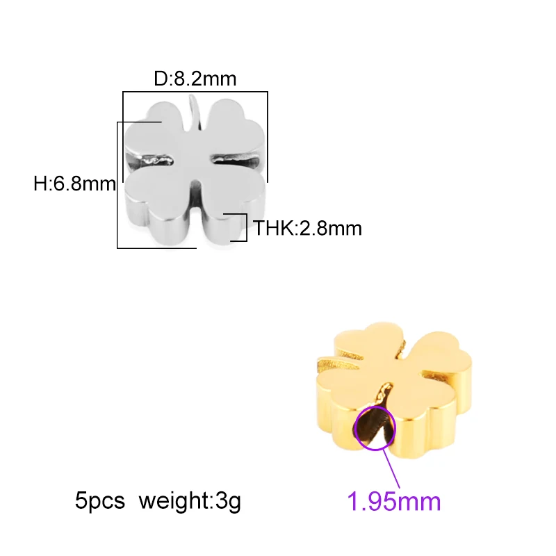 

5pcs High Quality Polished Stainless Steel Pendant Star Pendant Heart Pendant Suitable for DIY Jewelry Making HXD