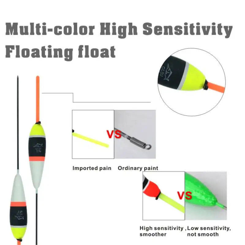 Линия верха снасти рыболовный поплавок набор 10 шт./пакет смешанные Размеры 1g 5g