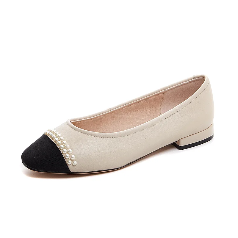

2021 summer Genuine Leather Women Flat Shoes Loafers For Wmen Slip On Female Ladies Flats Ballet Comfortable Women Casual Shoes