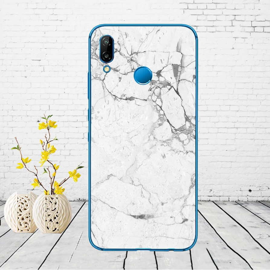 44DD мраморный камень Мягкий силиконовый чехол для Huawei P9 P10 P20 P30 Lite mate 10 20 PRO lite p smart чехол - Цвет: 10