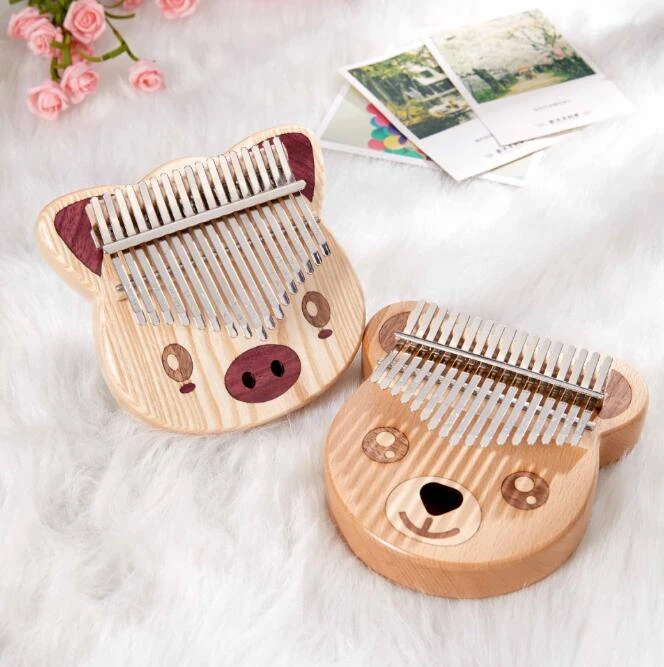 17-key Kalimba африканское красное дерево акации палец пальца фортепиано 17 ключ