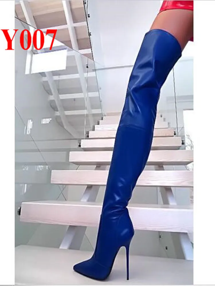 2019 брендовые осенние женские ботинки с высоким голенищем Стрейчевые тонкие