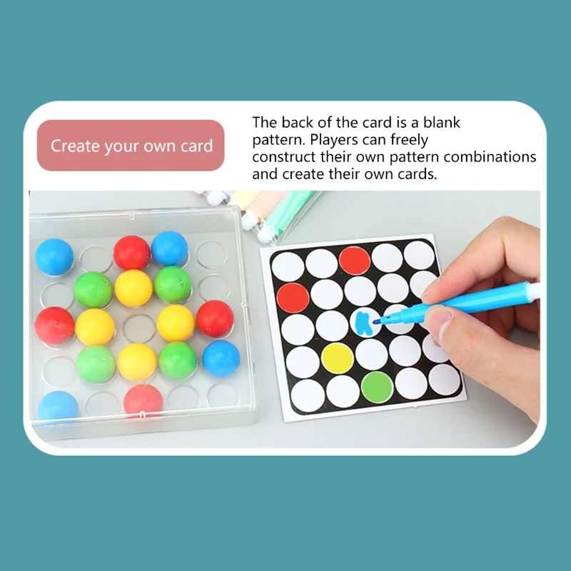 

D7WF Children Relieve Boredom Educational Toy with Colorful Balls Set Portable Educational Toys