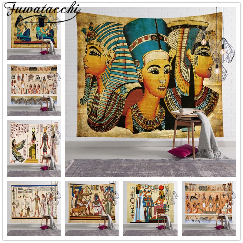 Fuwatacchi Psychedlic Гобелен Мандала хиппи комната настенное одеяло искусство домашний