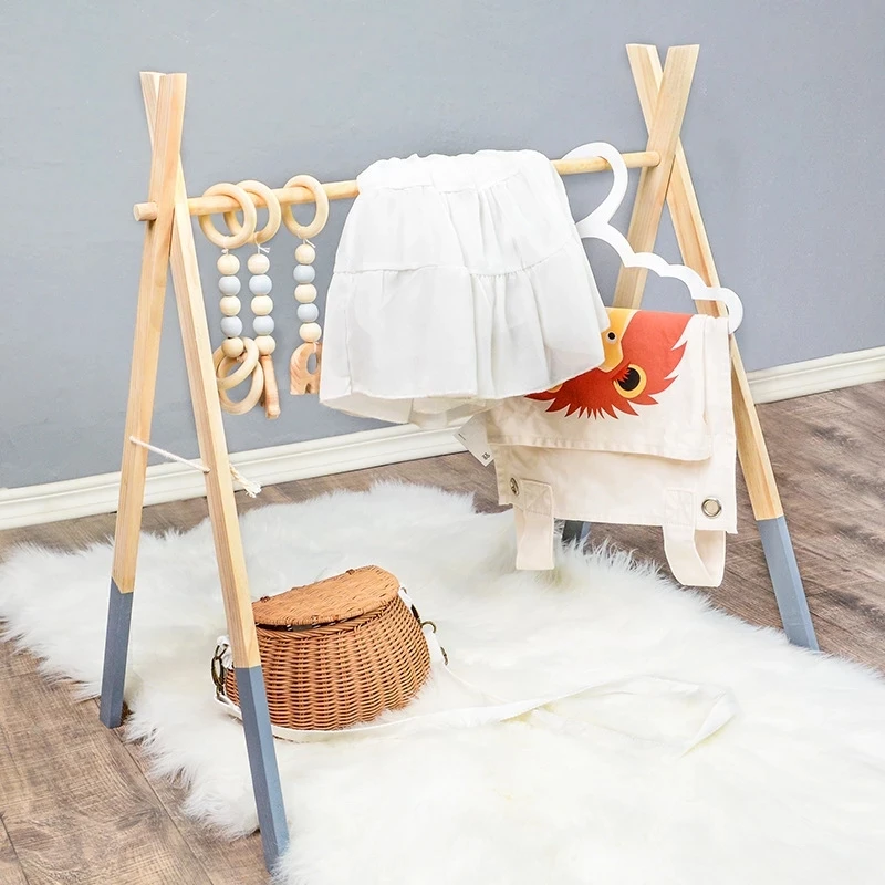 Деревянная подставка для детских игр аксессуары детской комнаты деревянная