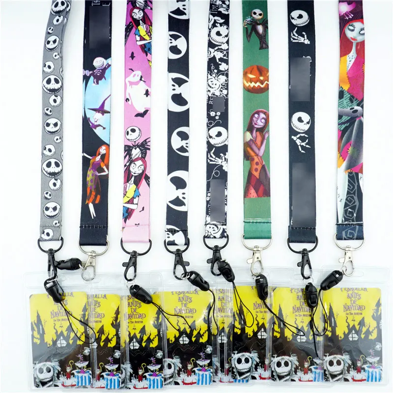 

Cartoon Halloween Jack Key Lanyards Neck Strap ID Card Mobile Phone Strap USB Badge Holder Rope Key Chain Gifts