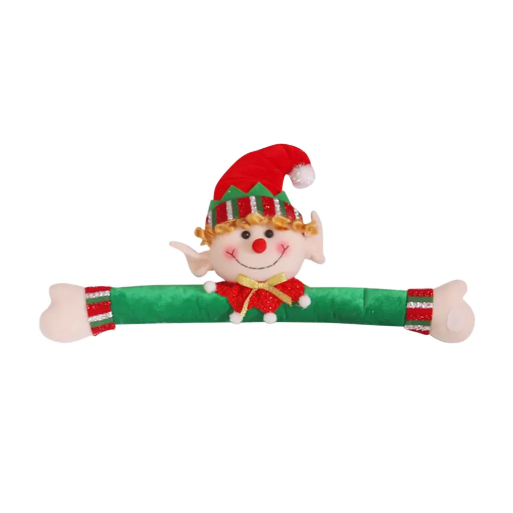 Christmas Ornament Knitted Wool Cartoons Elves Curtain Hold Door Button | Дом и сад