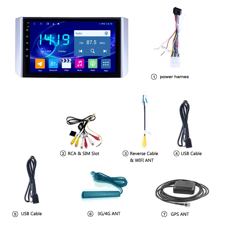 

4G+64G Android 10 Intelligent System For Mitsubishi Xpander 2017 2018 2019 Multimedia Stereo Car DVD Player