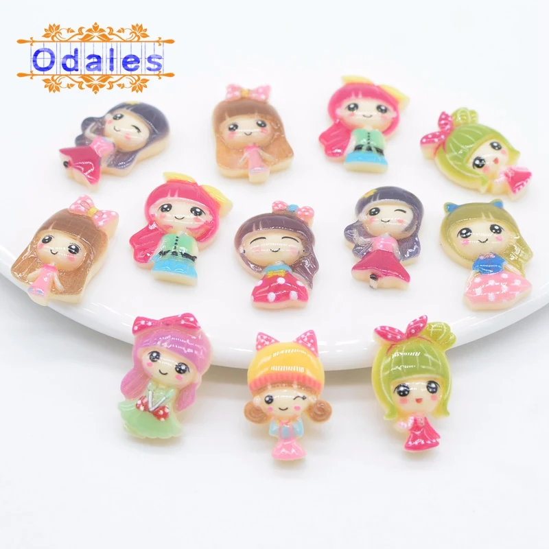 30 шт./лот аппликация из полимерных материалов для милых принцесс заколки волос