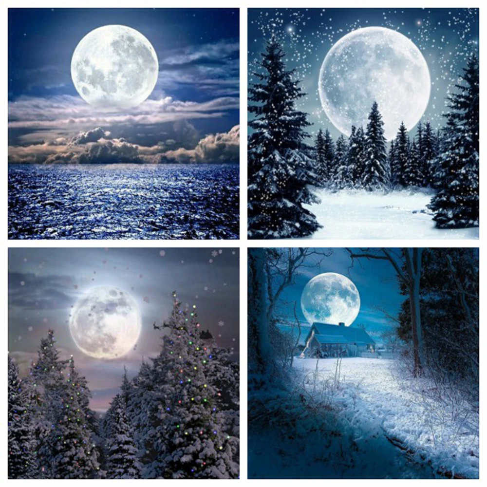 

EverShine Алмазная вышивка Луна рукоделие Алмазная живопись ночь вышивка крестиком пейзаж картина стразами наборы мозаики