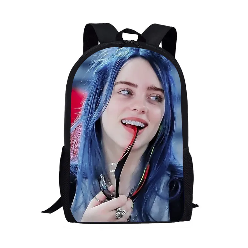 THIKIN 3D школьные сумки Billie Eilish рюкзаки для детей женские хип-хоп школьный рюкзак для подростков девочек рюкзак детские рюкзаки Mochila - Цвет: as picture