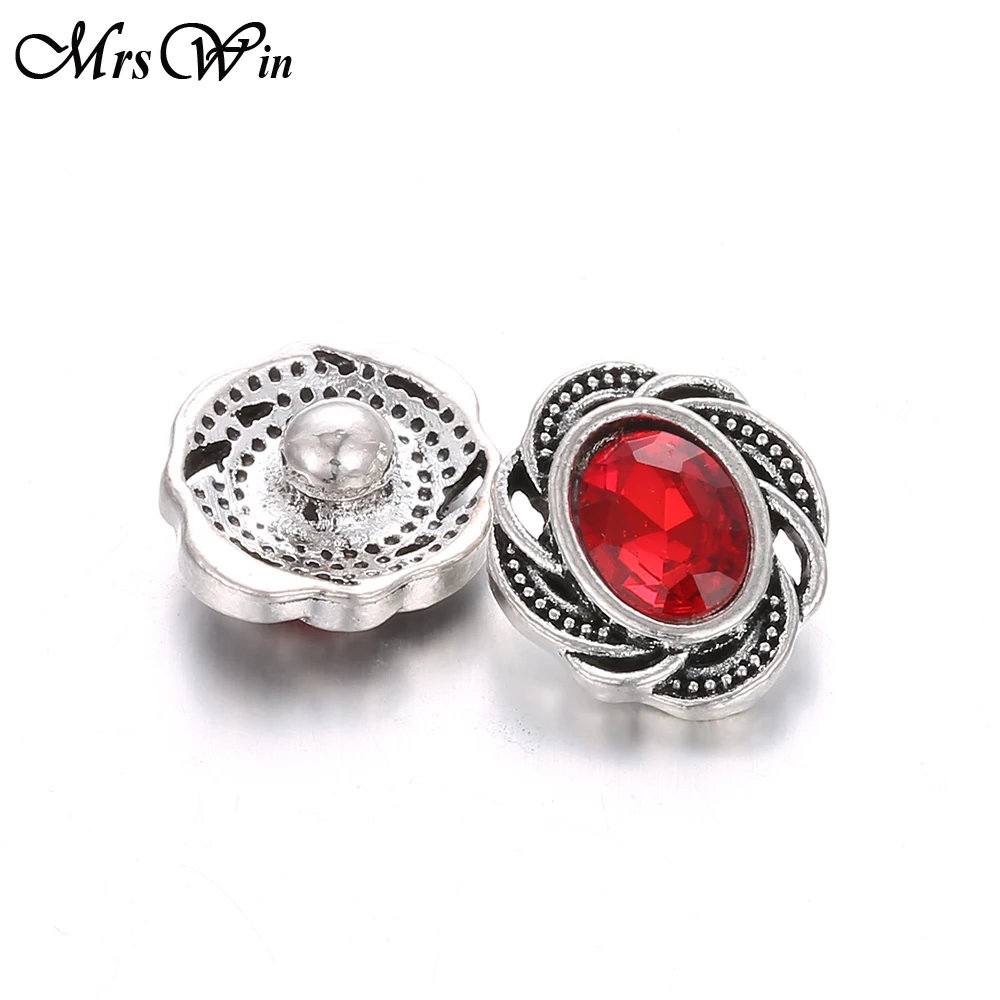 10 шт./лот оптовая продажа Модные металлические пуговицы со стразами 12 мм подходят