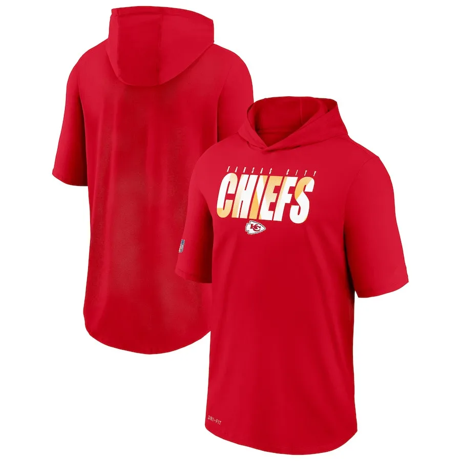 

Men's Kansas City Red Sideline Playbook Hoodie Chiefs Performance T-Shirt