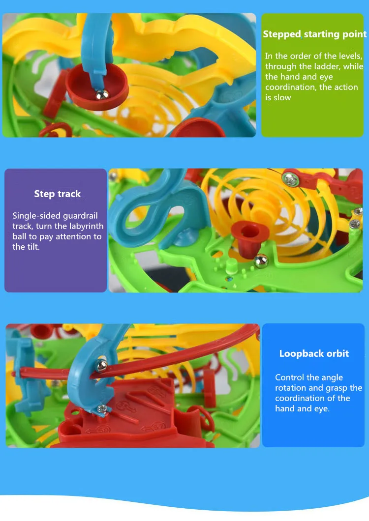 Прямая поставка ссылка 299 шагов 3D головоломка мяч детский лабиринт шар вызов