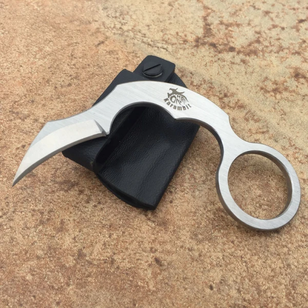 С одной EDC Karambit D2 фиксированным лезвием коготь Ножи охотничьи ножи выживания