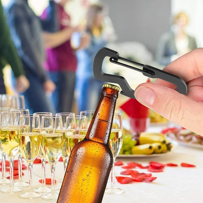 3 шт выдвижной брелок Мультитул карабина для ключей с Стальная проволока | Спорт и