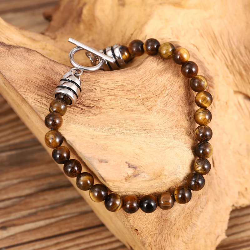 

Stainless Steel Charm Bangle beaded accessory Bijou Beautiful high quality OT lock Clasp Women Bracelet Wristband Gift For Men