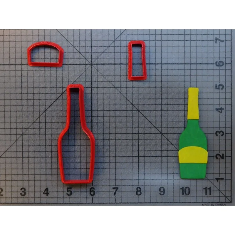 Напиток шампанского бутылка пробкового стекла серии резак для печенья мастики