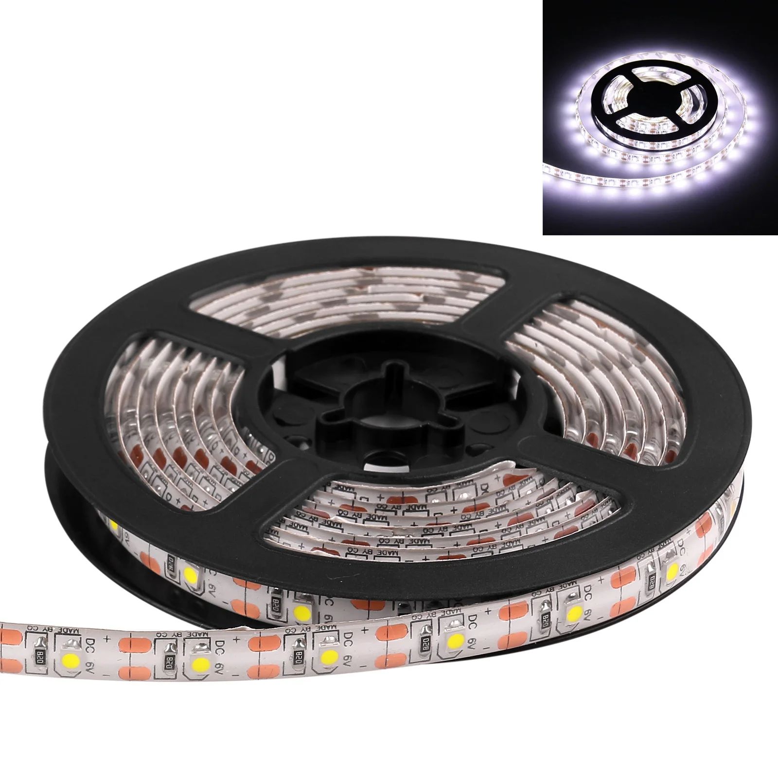 Светодиодная водонепроницаемая лента SMD3528 холодный белый/RGB 120 в пост. Тока 2