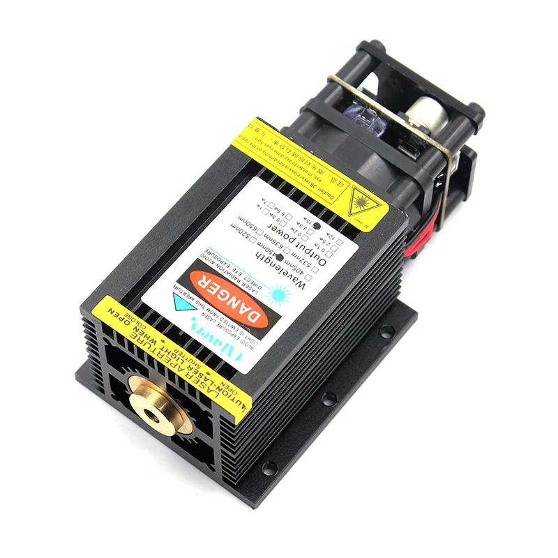Oxлазеры 12V 450nm 15 Вт 15000 мВт большой HeadBlue лазерный модуль для DIY гравировальный