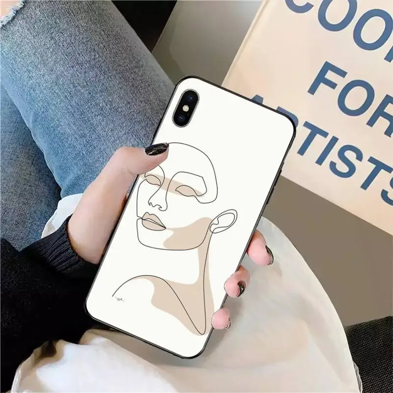 

Abstract line art Phone Cases for iPhone 11 12 pro XS MAX 8 7 6 6S Plus X 5S SE 2020 XR mini