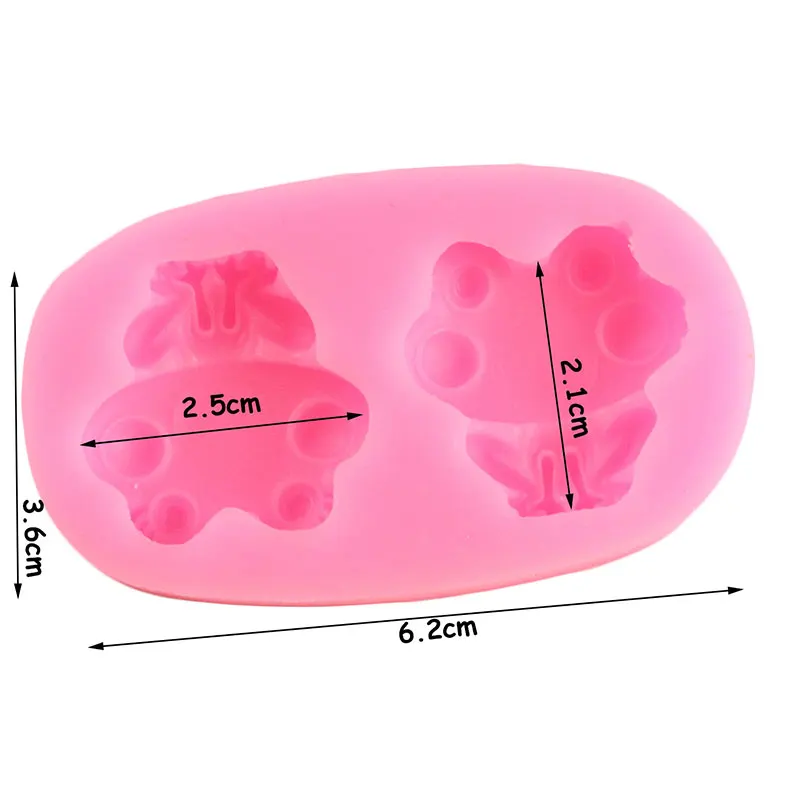 Силиконовые 3D формы в виде мультяшной лягушки сделай сам для детской вечеринки
