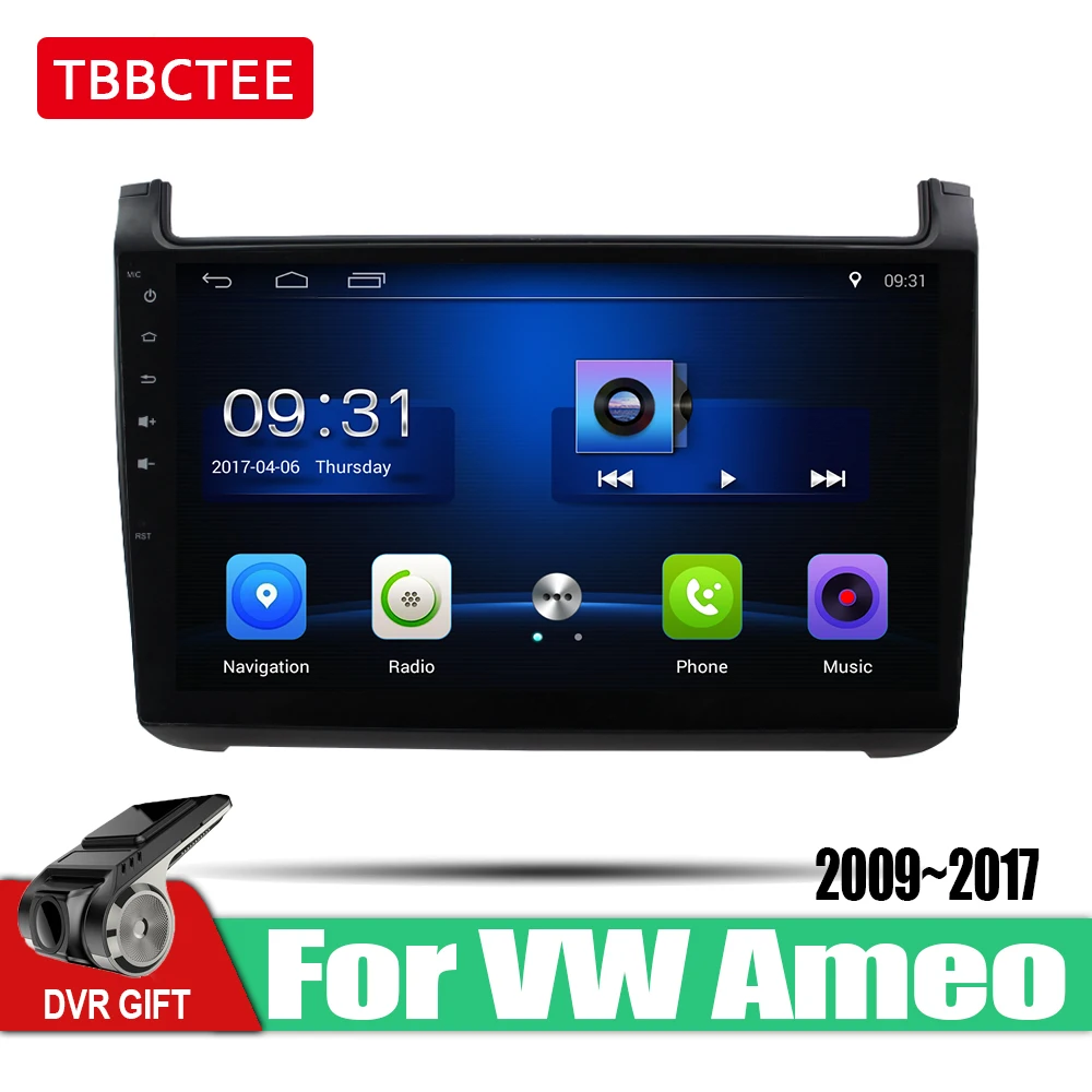 TBBCTEE Android автомобильный 2 din Мультимедиа GPS навигация для Volkswagen VW Ameo 2009 ~ 2017 vedio