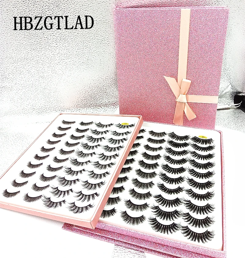 

20 Pairs 3D Faux Mink Eyelashes Natural Thick Long False Eyelashes Dramatic Fake Lashes Makeup Extension Eyelashes maquiagem