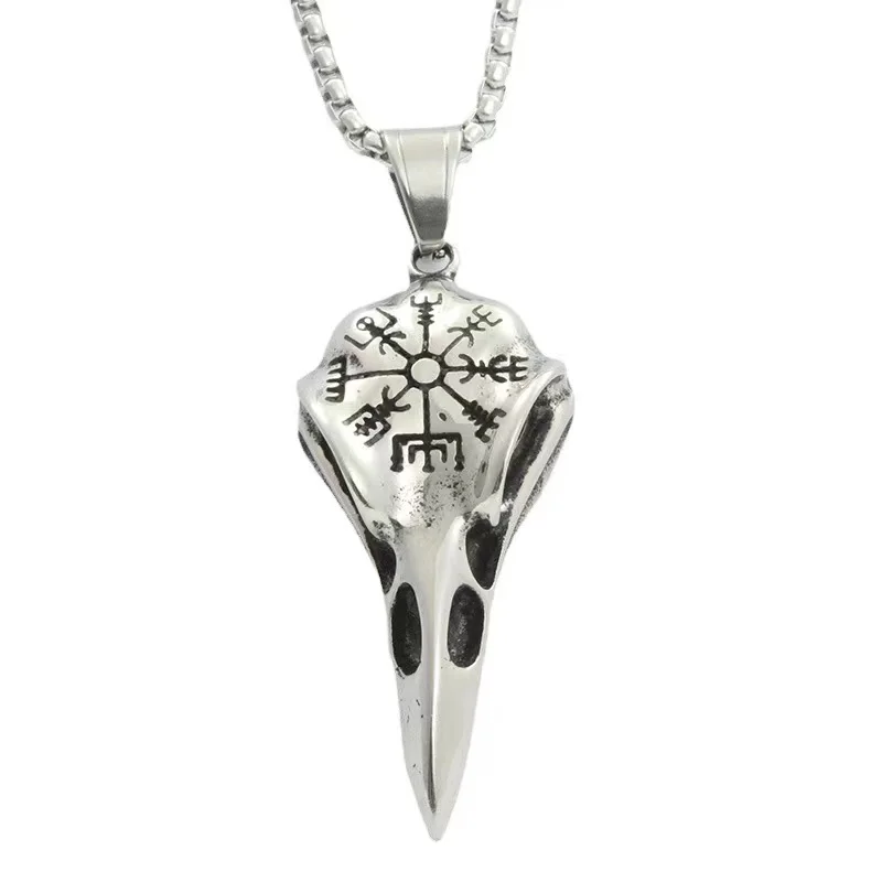 

European and American Titanium Steel Skull Olecranon Pendant Personality Punk Retro Trendy Male