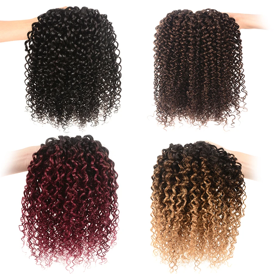 Волосы для наращивания Re4U кудрявые на зажимах невидимые корейские 120-240 г