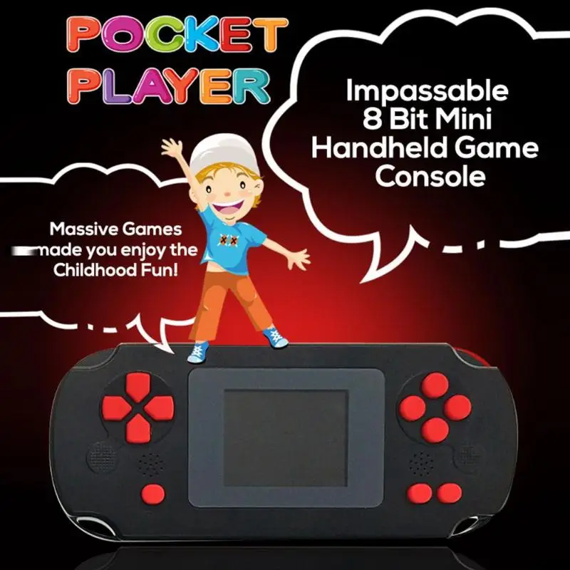 Портативная ретро Игровая приставка с 2 дюймовым TFT дисплеем для детей 8 битная