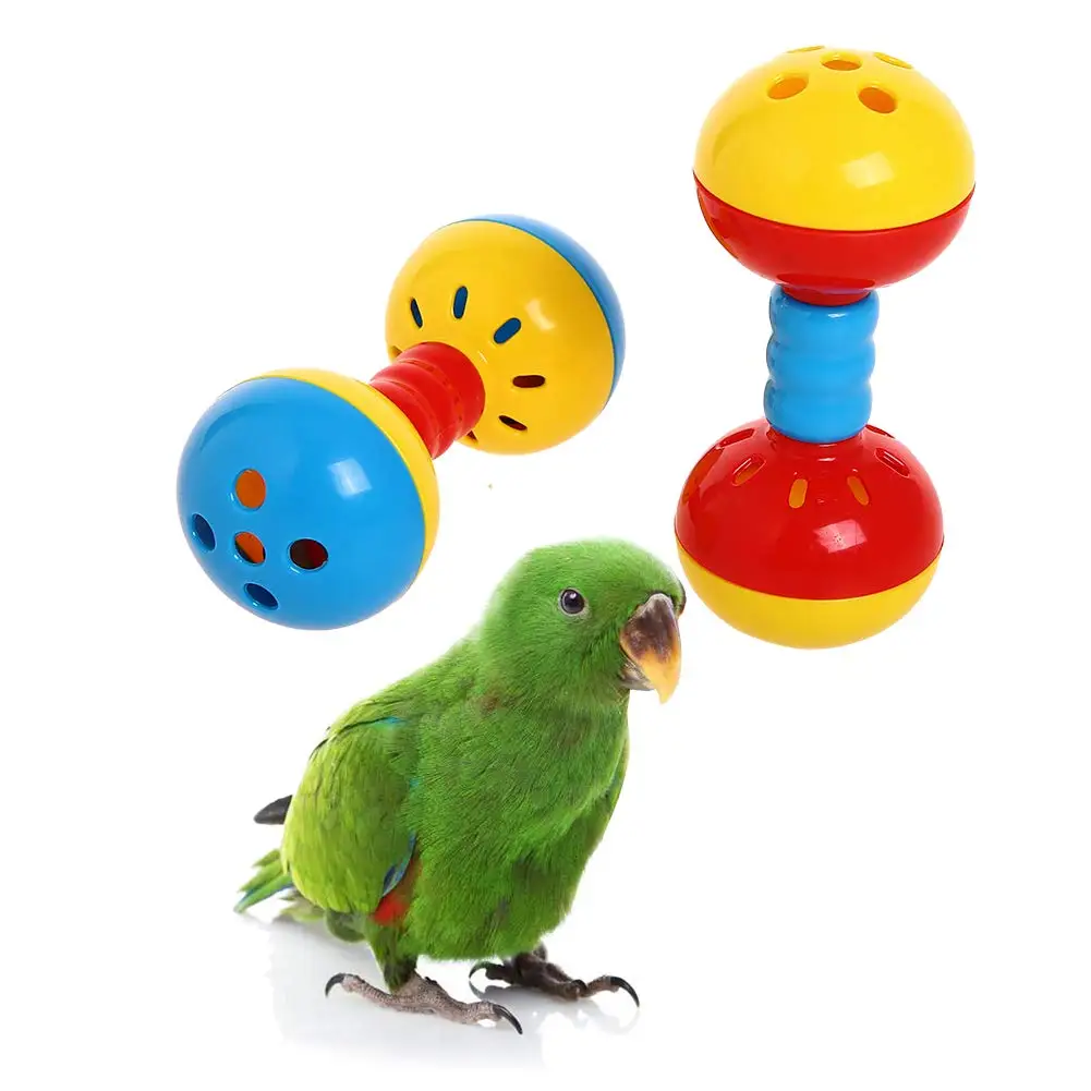 Parakeets Conures игрушки погремушки колокола игрушечные ступни обогащение штанги мяч