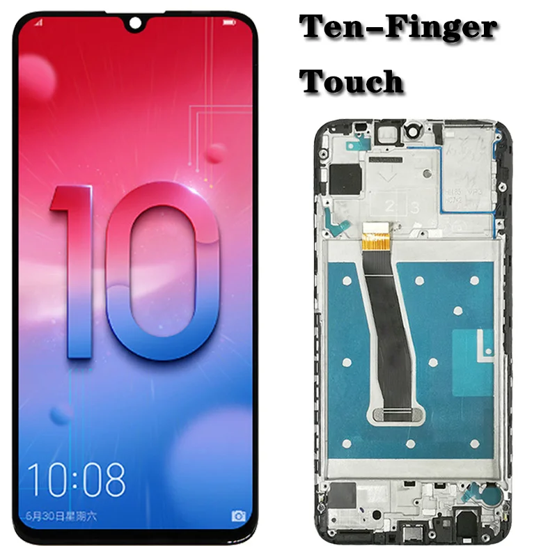 6 21original for huawei p smart 2019 lcd screen touch digitizer assembly for huawei pot lx1 l21 lx3 lcd replacement parts free global shipping
