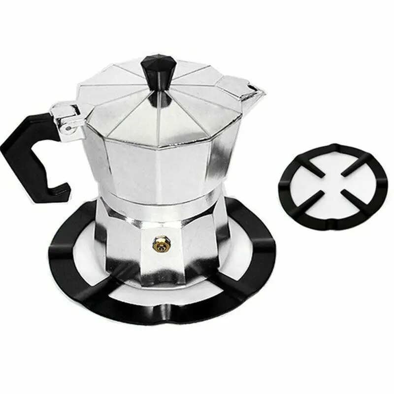 1pcs Iron Gas Stove Cooker Plate Coffee Moka Pot Stand Reducer Ring Holder Tools Black Silver High Quality Free Shippig New