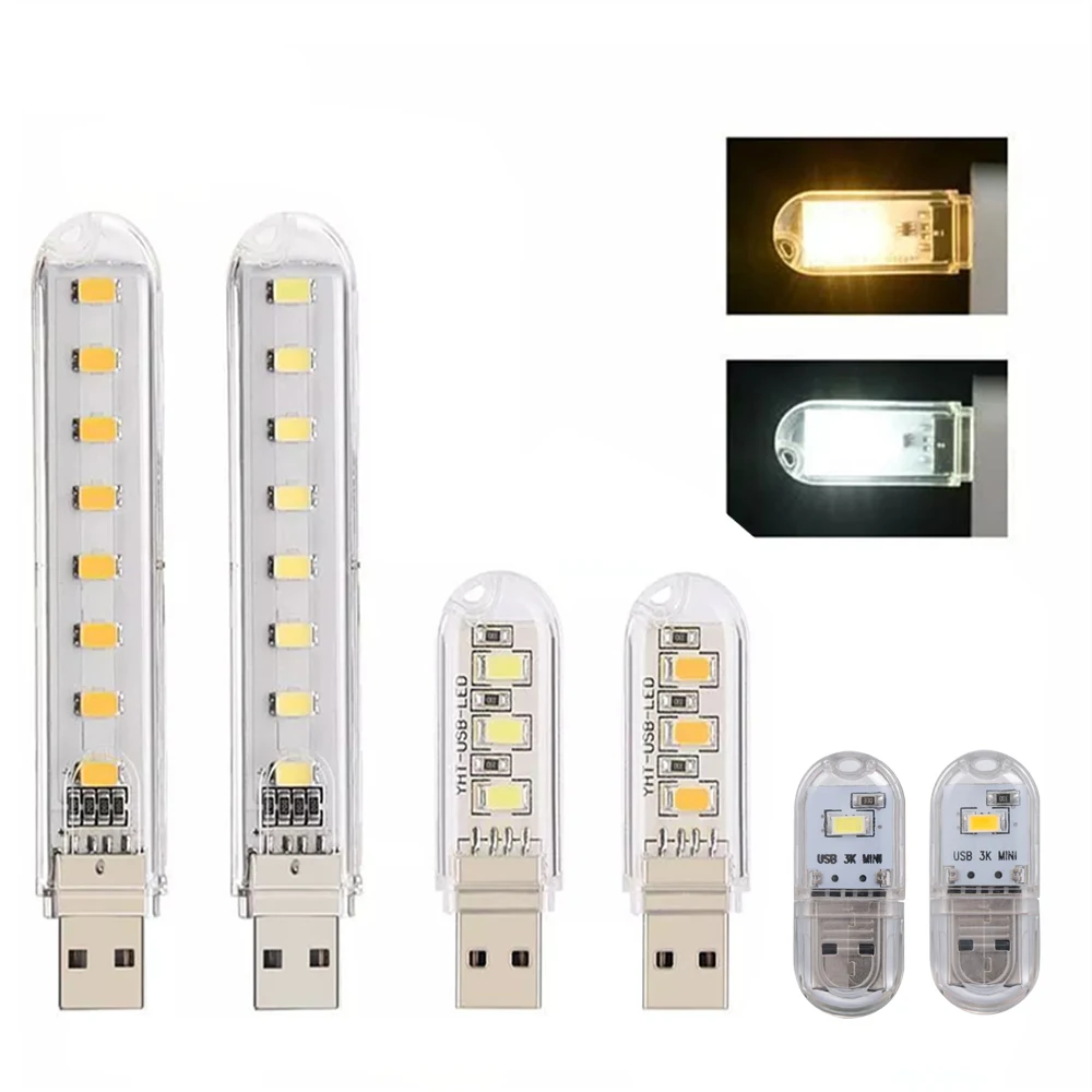 Портативный светодиодный мини светильник 5 в постоянного тока лампа для чтения и