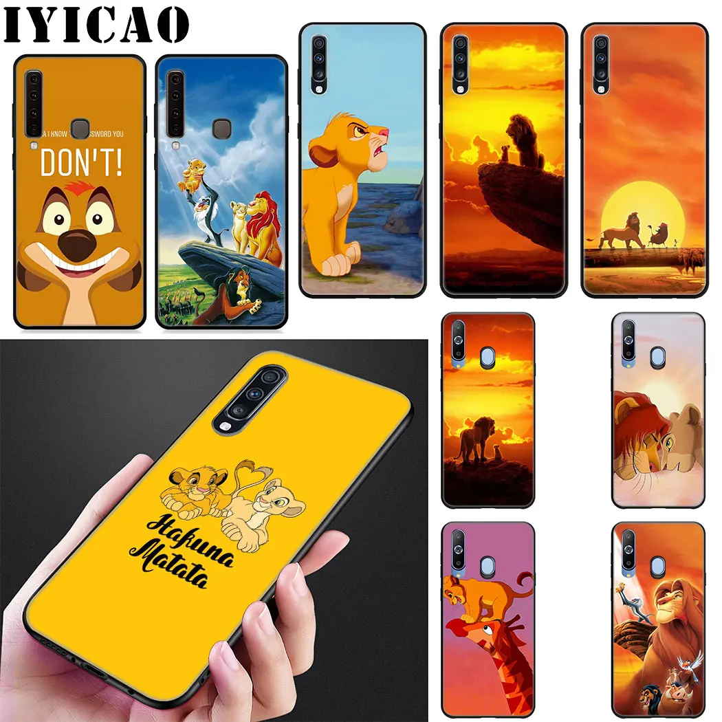 Новый роскошный мягкий силиконовый чехол IYICAO с изображением короля льва для Samsung