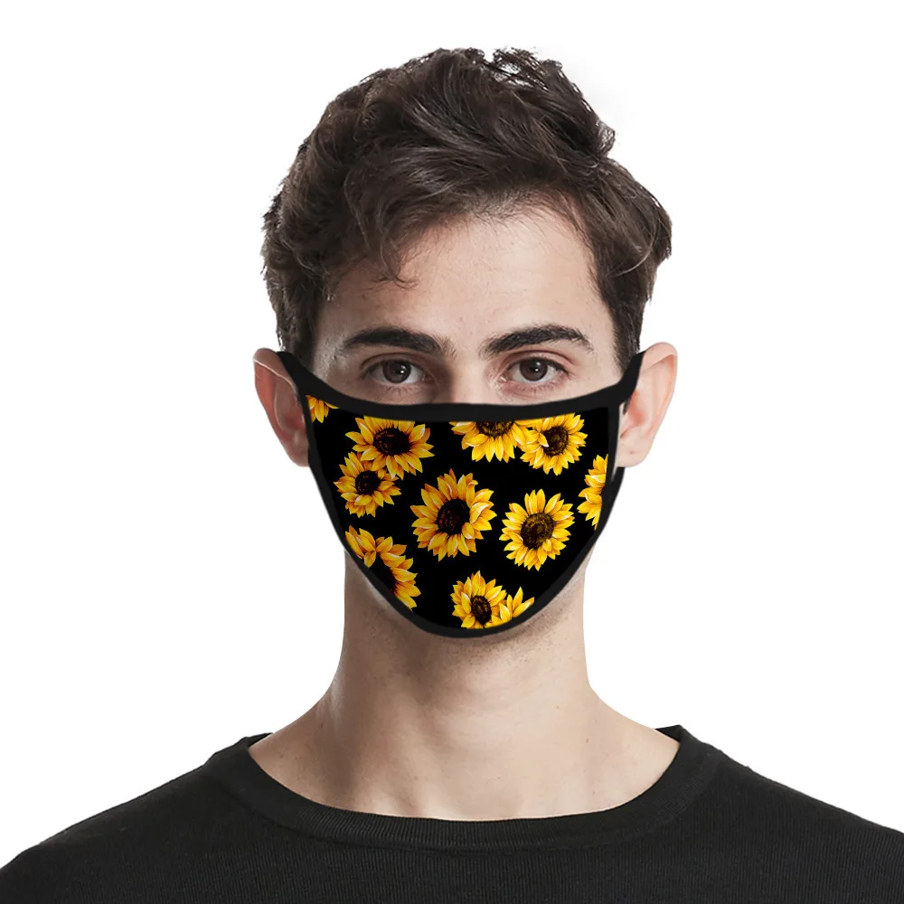 

New Masque Lavable Dustproof Printed Fashion with Filter for Outdoor Mascarillas Halloween Cosplay Mask for Face Fabric